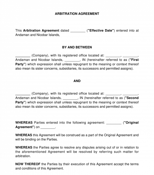 Arbitration Agreement