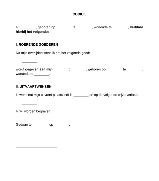 Codicil