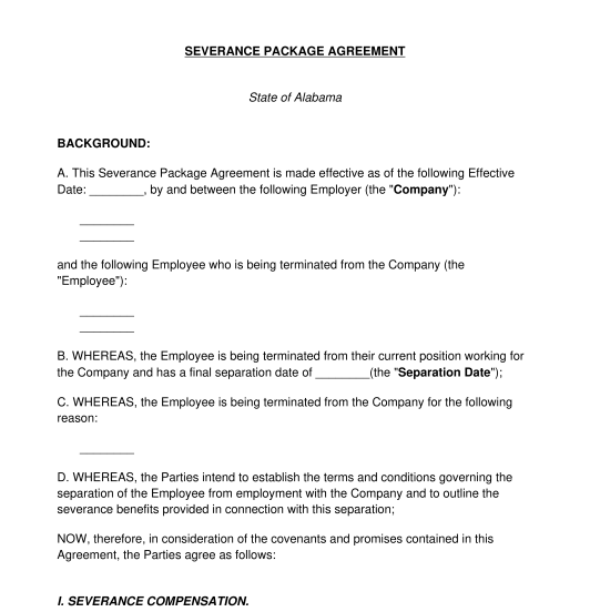 Employee Severance Package Agreement
