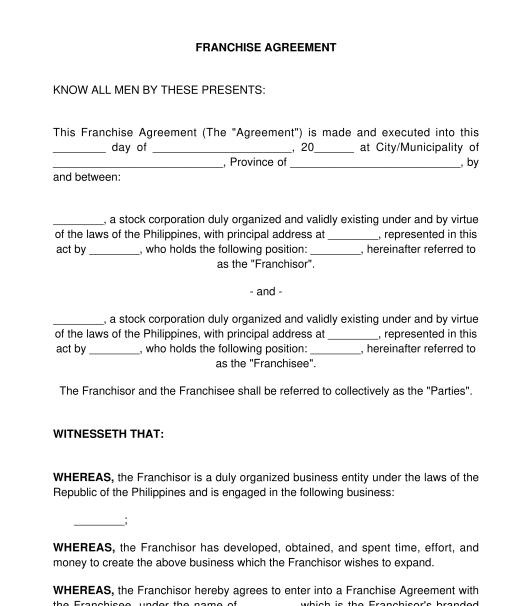 Franchise Agreement