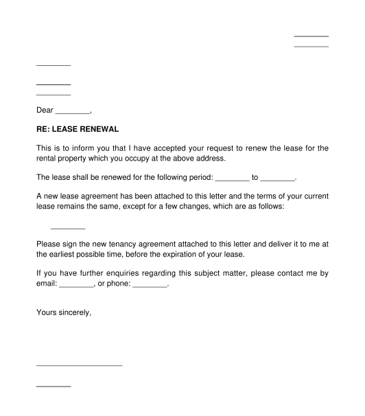 Letter To Notify Landlord Not Renewing Lease - Non Renewal Notice Sample | PDF Template / If the ...