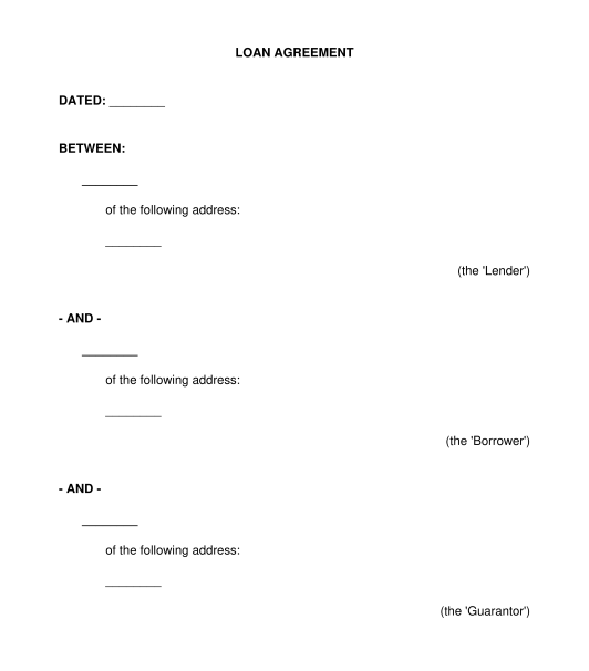 Template For Loan Agreement from www.wonder.legal