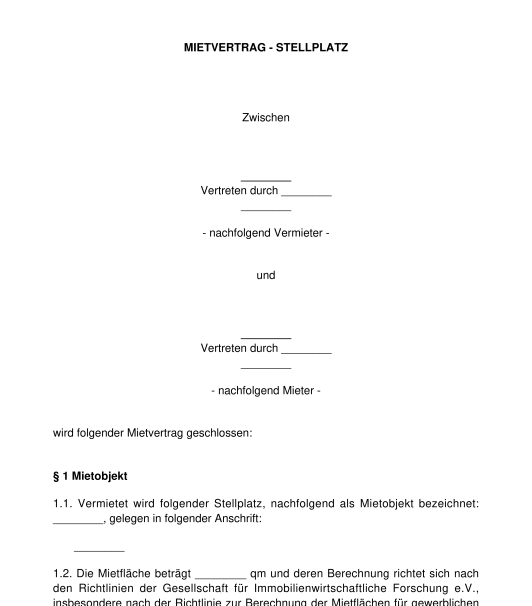 mietvertrag-garage-mietvertrag-muster