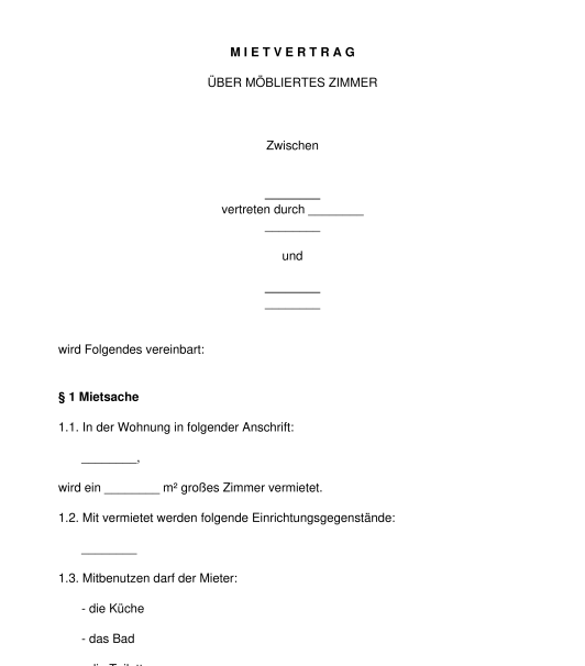 Kündigung mietvertrag muster kostenlos pdf