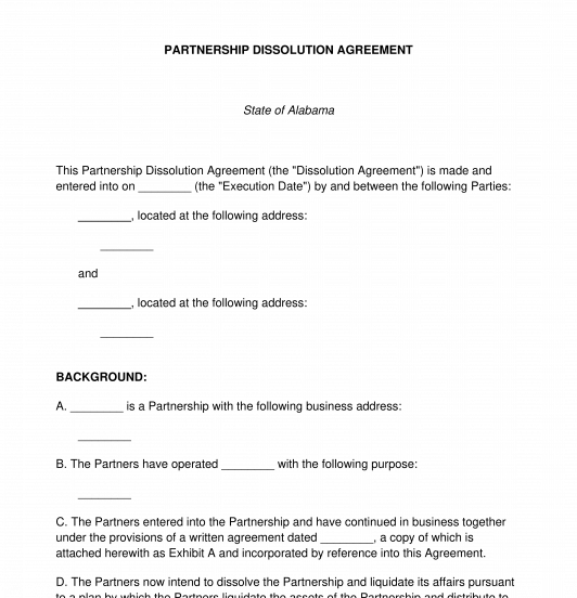 partnership-dissolution-agreement-sample-template