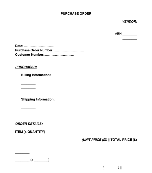 Purchase Order