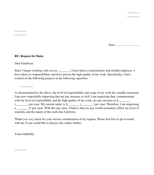 Salary Increment Complaint Letter Format Sample Letter