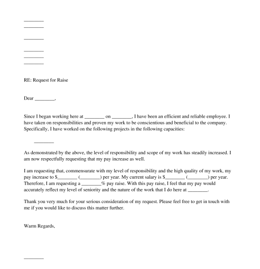 Letter For A Raise Grude Interpretomics Co