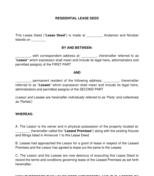 who prepares deed of assignment of lease