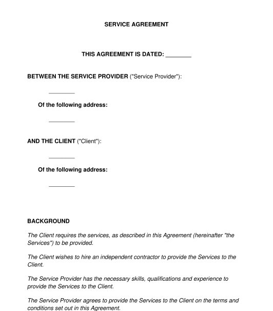 Subcontractor Agreement Template Wa