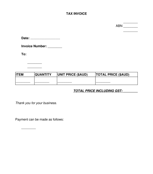 Tax Invoice