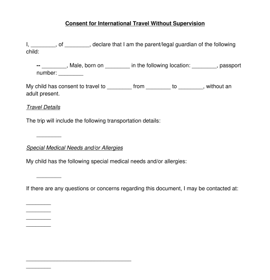 male travel declaration form