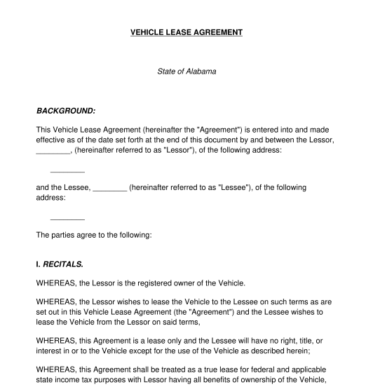 Rental Agreement In Spanish Template