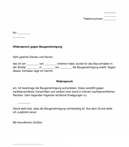 Widerspruch Bauamt Gegen Eine Baugenehmigung Baurecht
