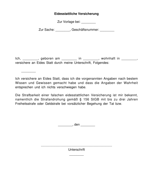 eidesstattliche-versicherung-muster-vorlage-word-pdf