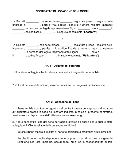 Contratto Di Noleggio Weber Per Locali Vuoti - Modulo Per Abitazioni Principali E Professionali - Foto 8