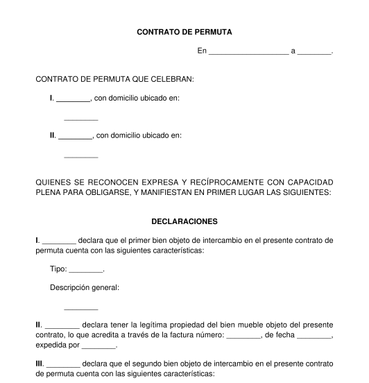 Modelo De Contrato De Permuta En Colombia Pdf Word Fo - vrogue.co