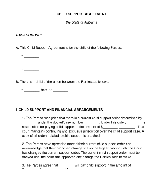 child-support-agreement-template-word-pdf